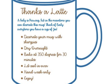 Bomboniera per baby shower - Tema caffè - Grazie A Latte - Birra per bambini - Bomboniera per baby shower - Giochi - Bomboniera per feste - Gioco per baby shower