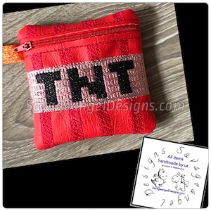 ARCHIVO DIGITAL Monedero 4x4 y monedero TNT diseño bordado minecraft