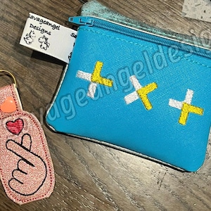 Digitale Dateien 4x4 kpop Tag und Tasche Stickdateien