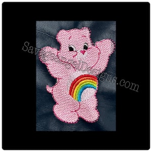 7 designs - 4x4 care bear stitch fill PLUS 5 key tag embroidery designs