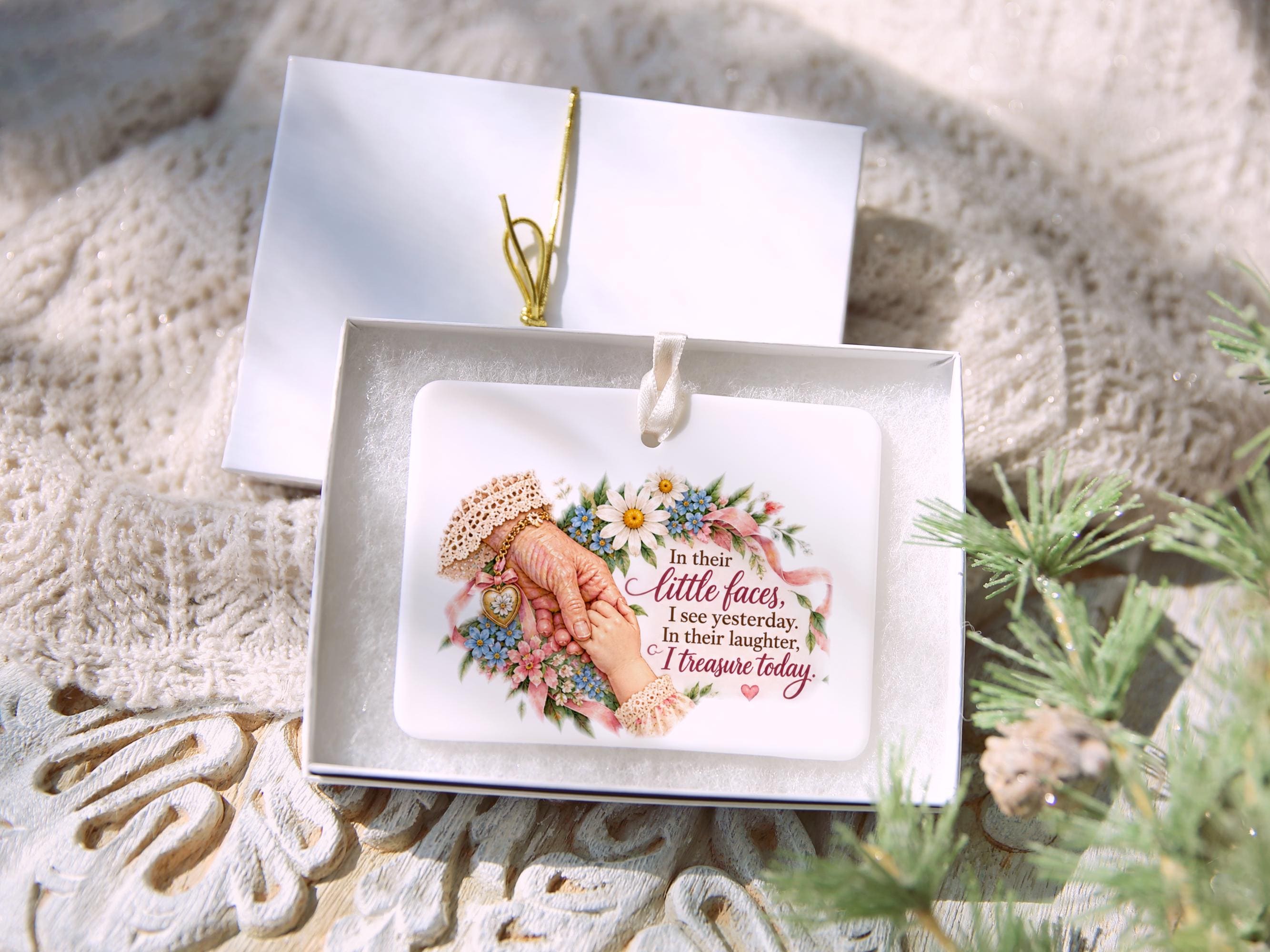 Grandmother Ceramic Christmas Ornament