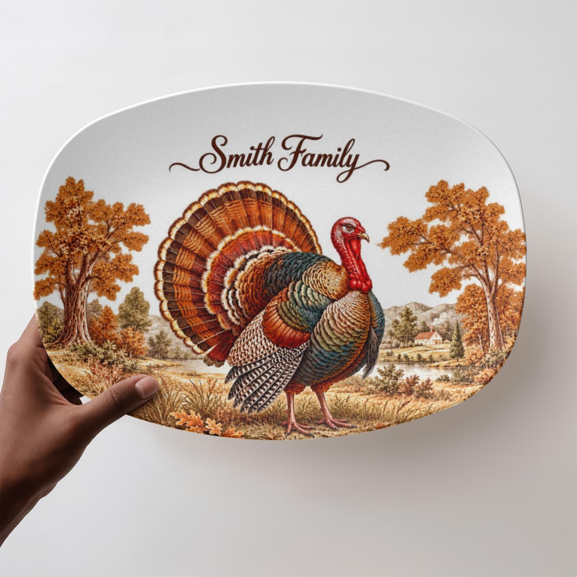 Custom Thanksgiving Turkey Platter 5