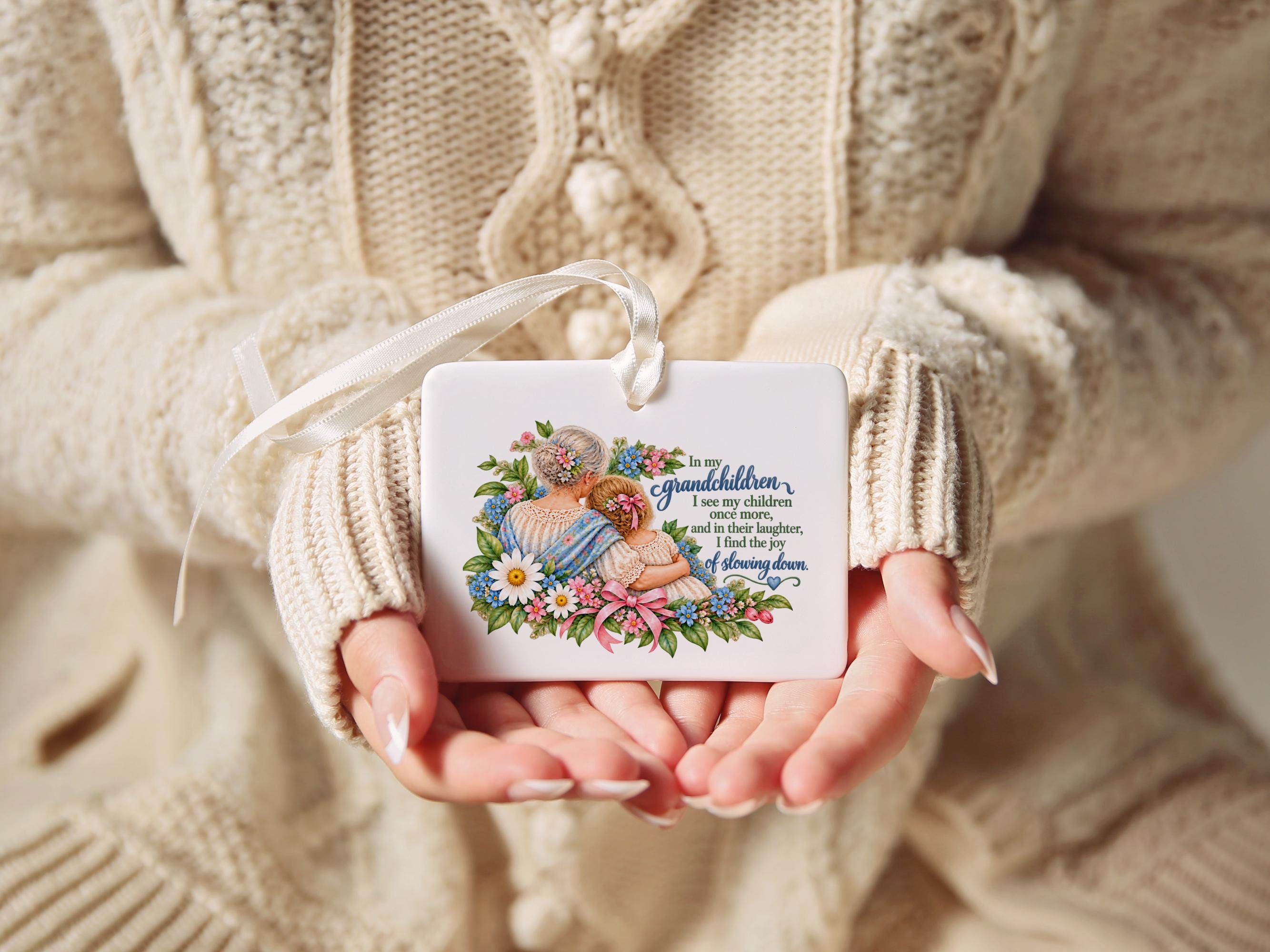 Grandma Ceramic Christmas Ornament 4