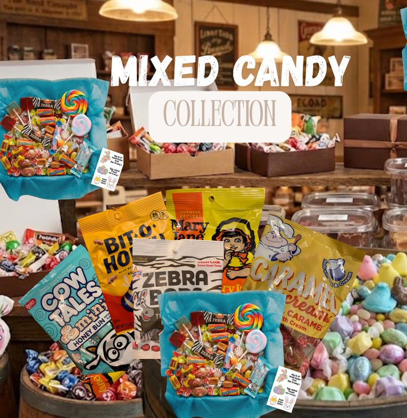 Old-Fashioned Nostalgia Candy Box — Mixed Sweets Sampler 1