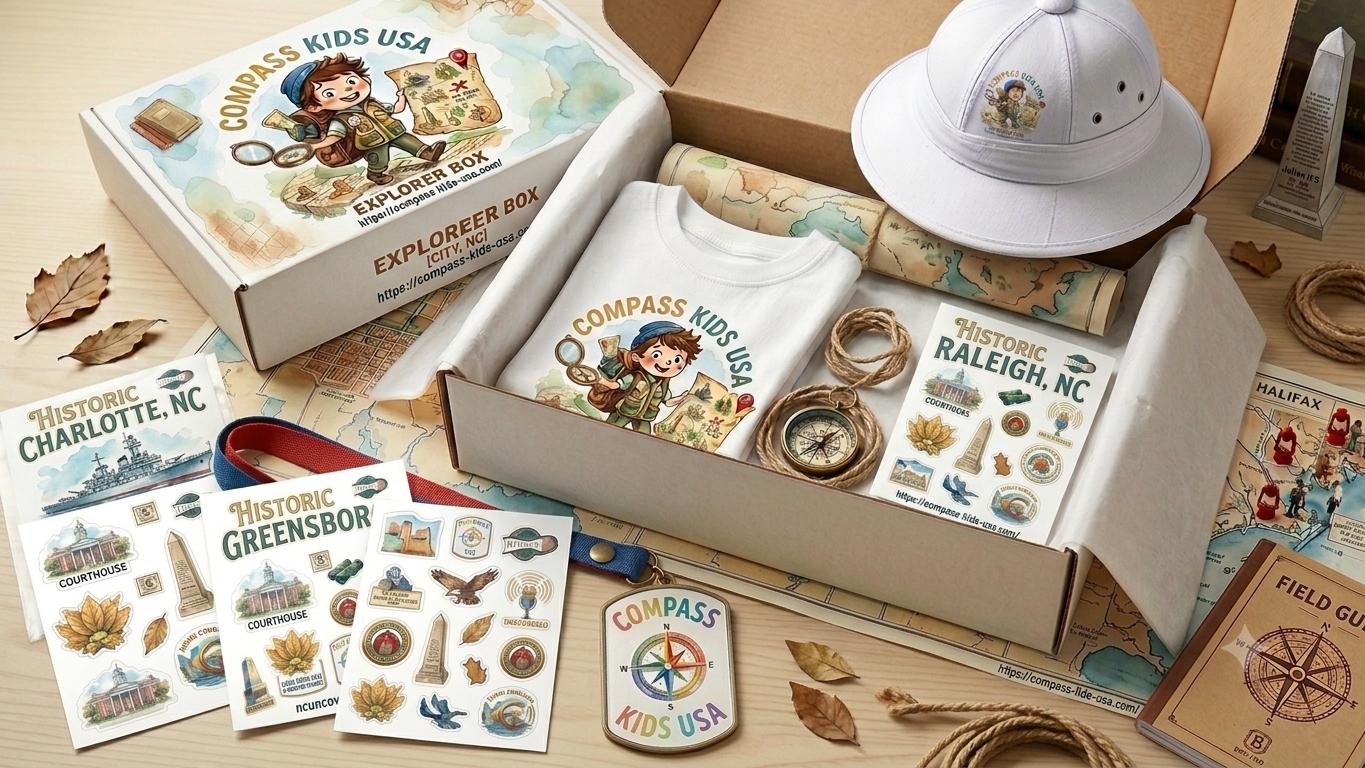 Kids Explorer Box & USA Travel Kit 2
