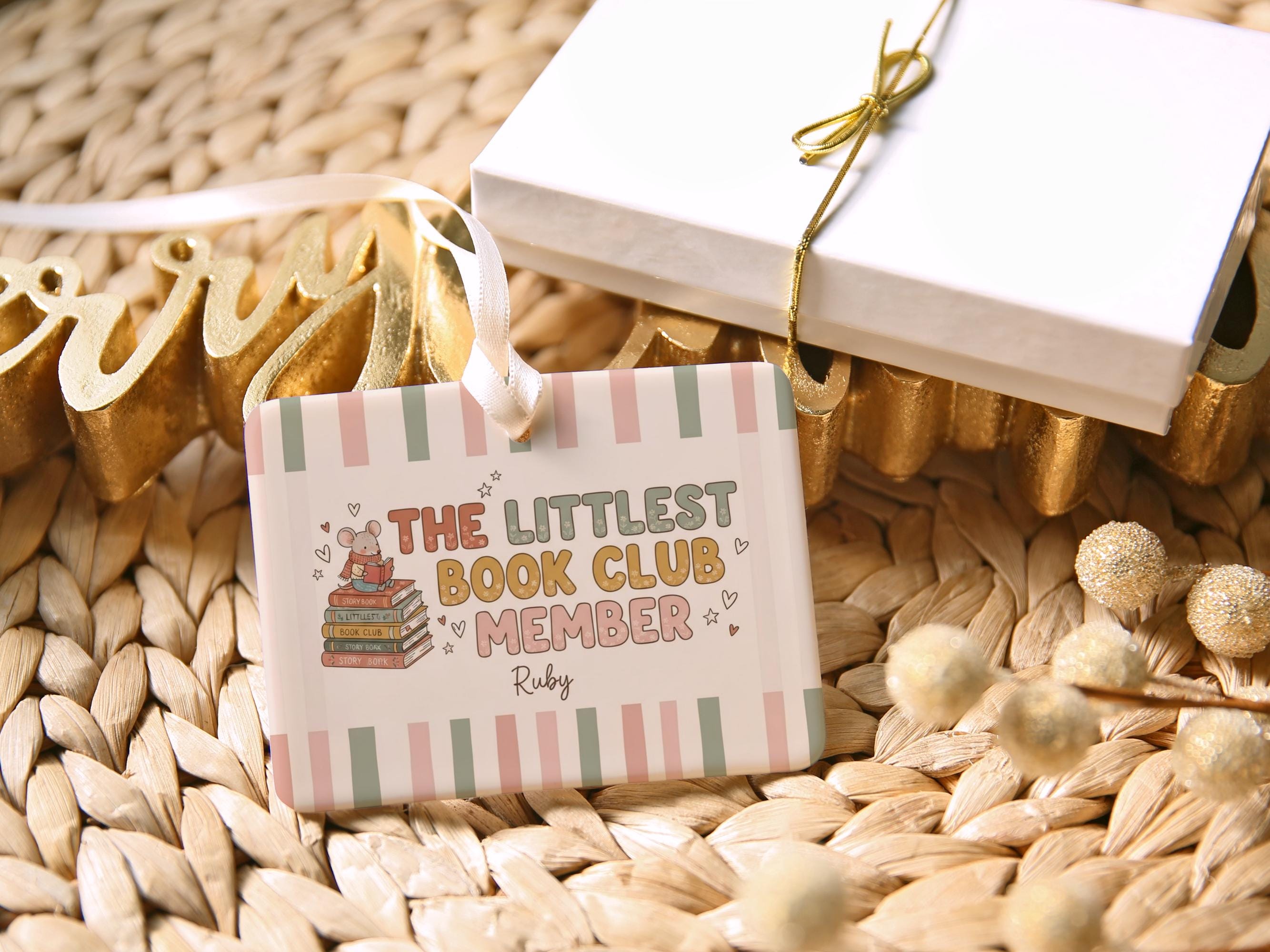 Personalized Little Book Club Member Ceramic Ornament 3