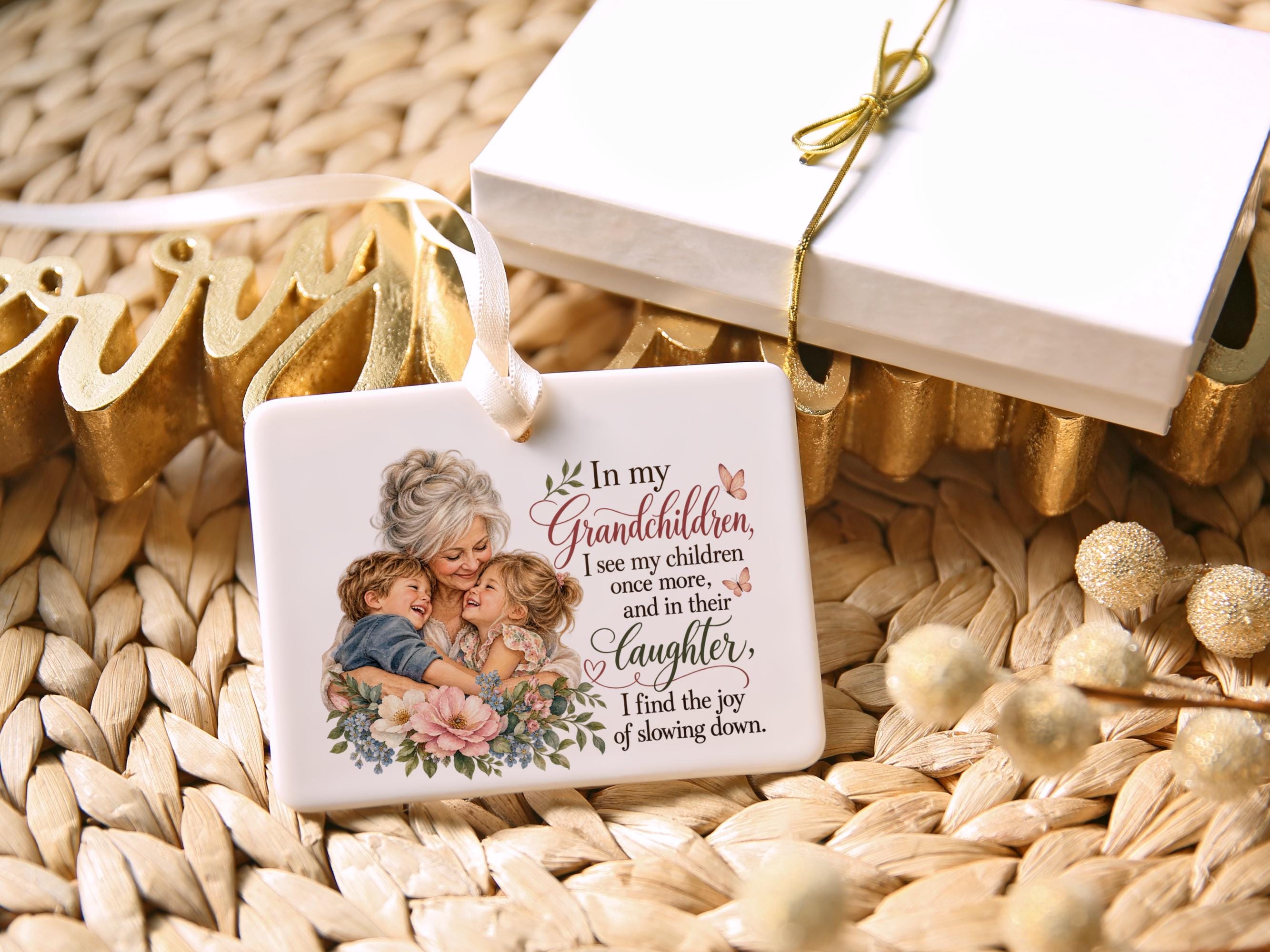Grandma Ceramic Christmas Ornament 2