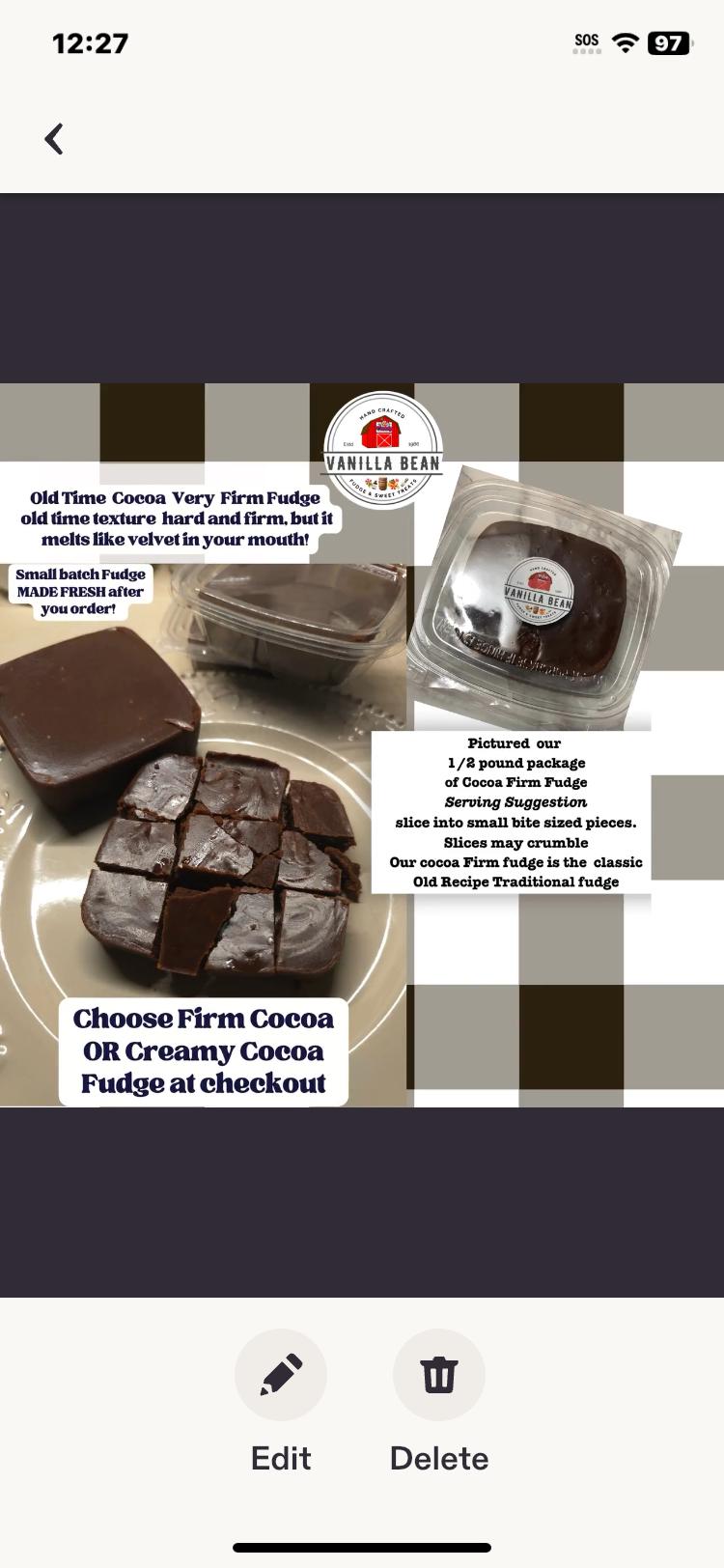 Handmade Old-Fashioned Fudge Big Pan, 2 1/2 lb 5