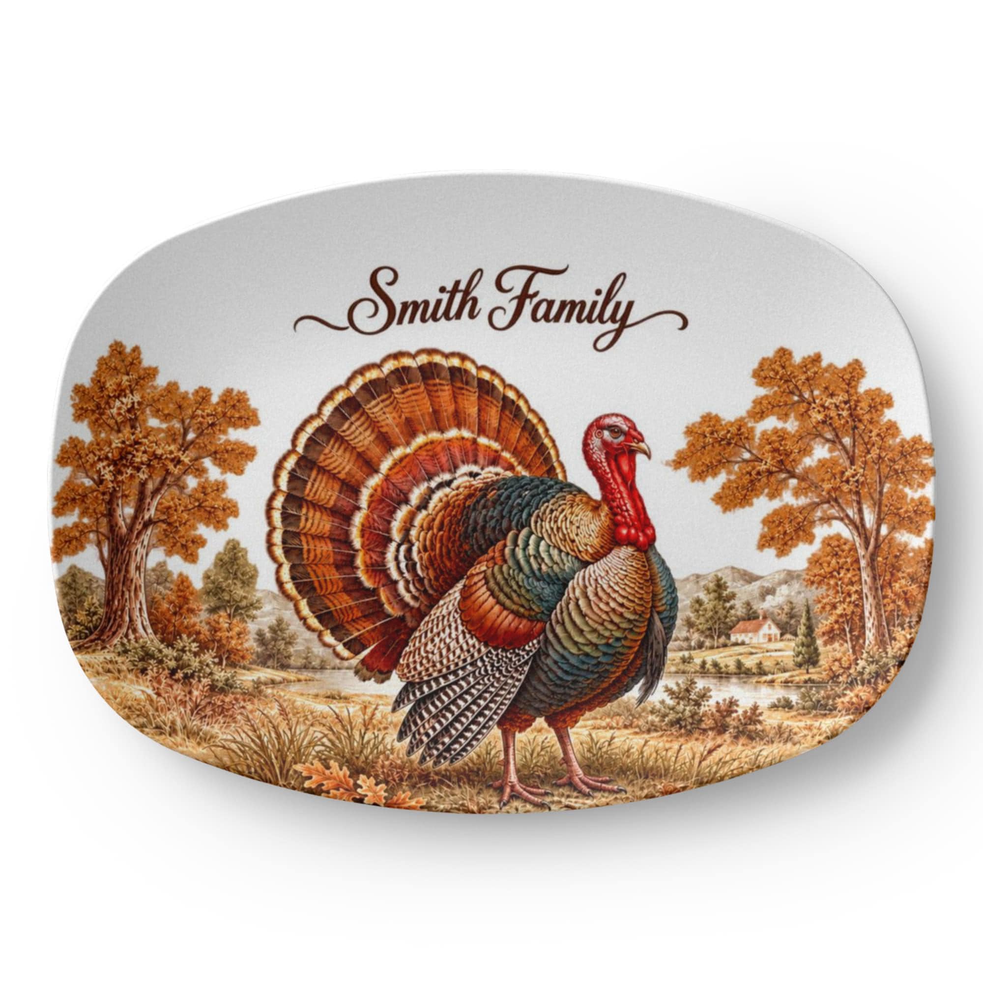 Custom Thanksgiving Turkey Platter 6
