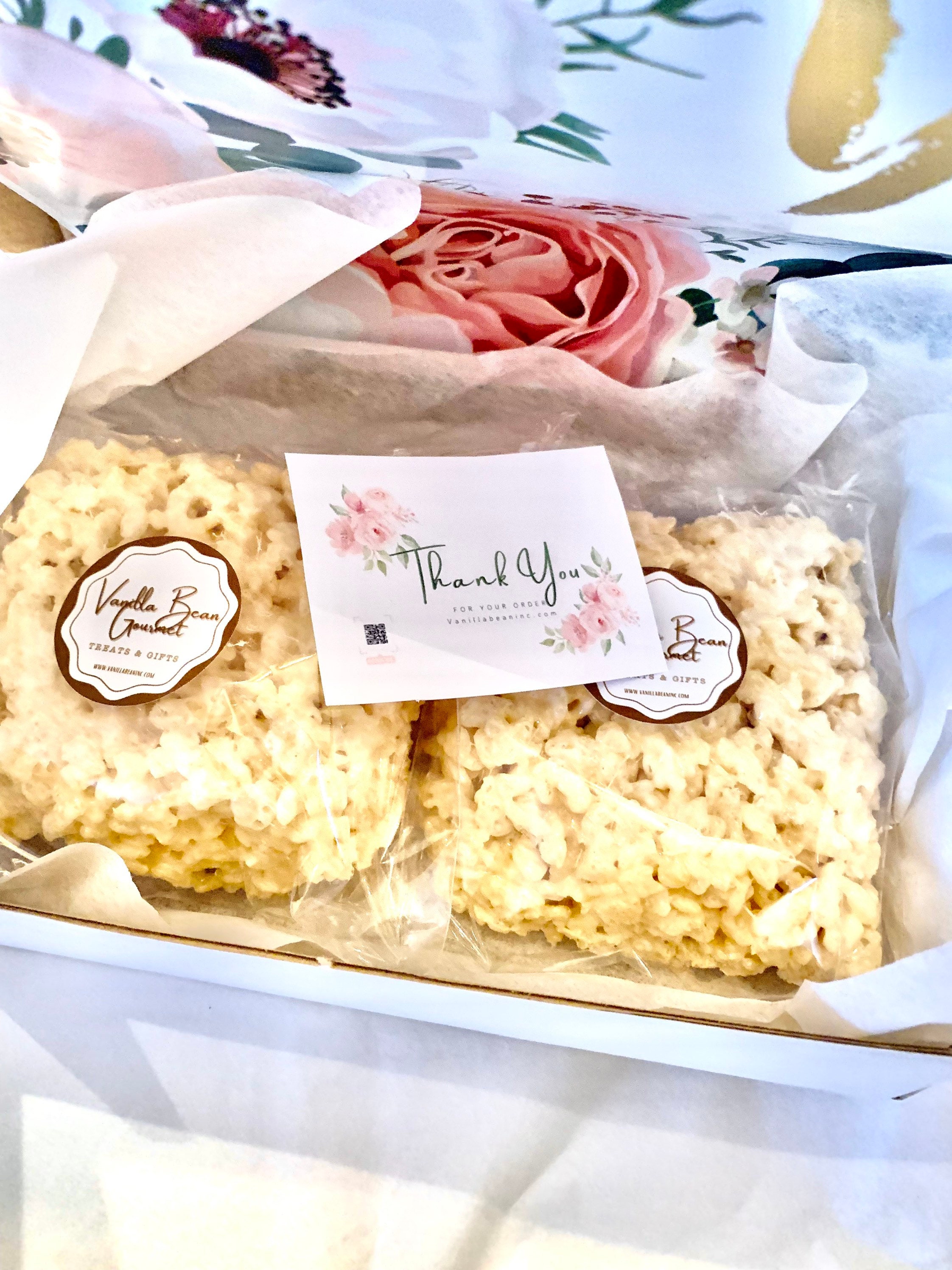 Homemade Big Rice Krispy Treat Individually wrapped gift set of 2