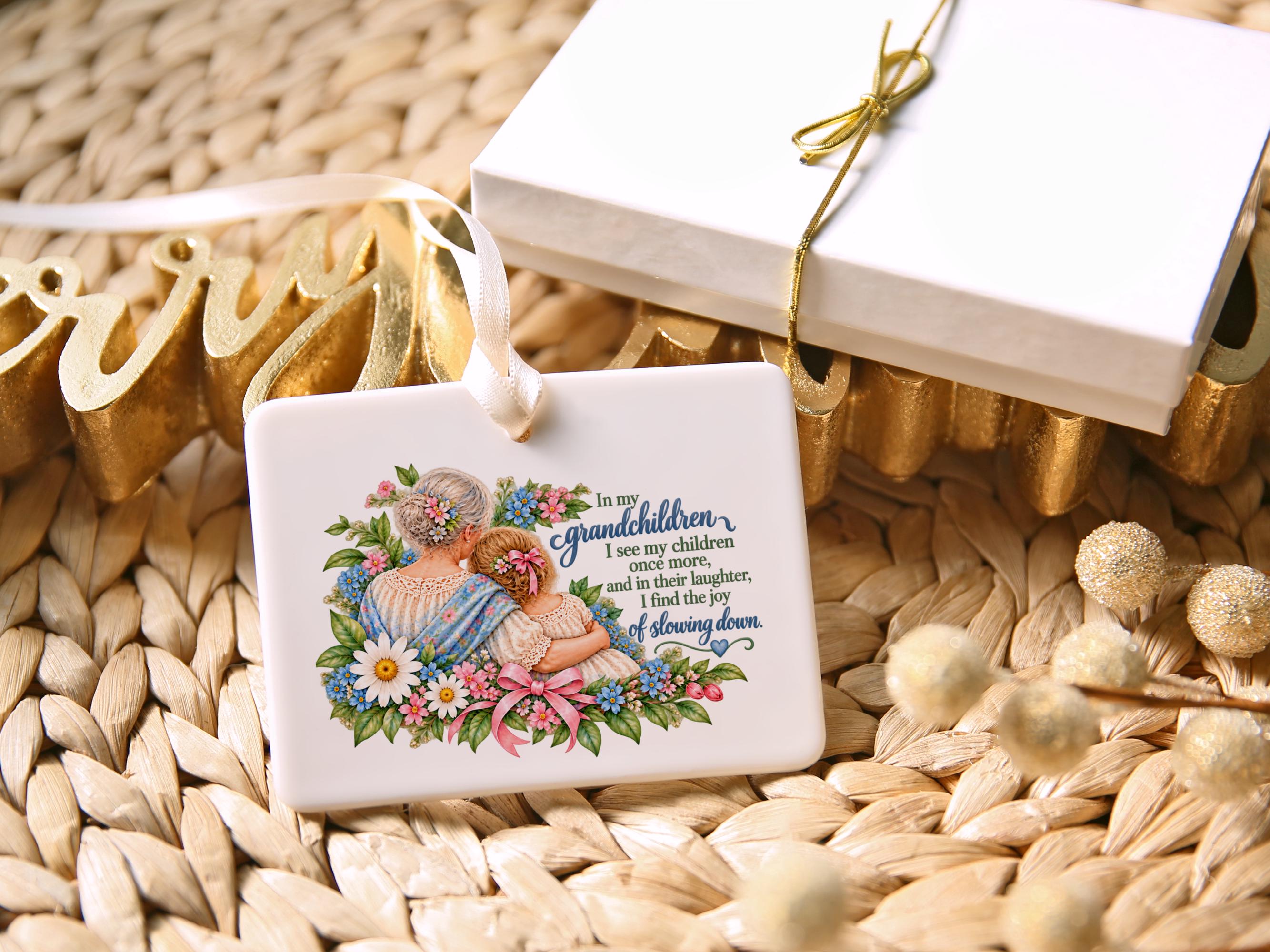 Grandma Ceramic Christmas Ornament 2