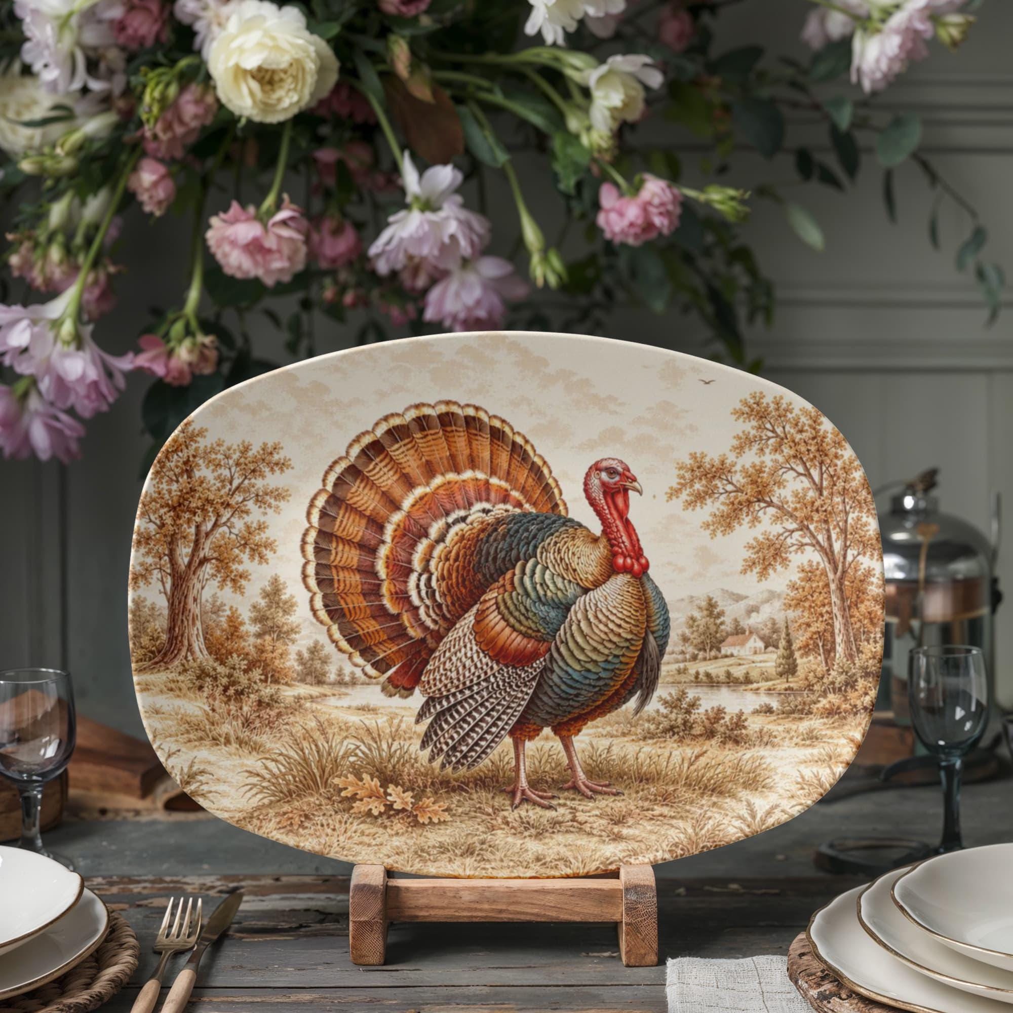 Custom Thanksgiving Turkey Platter 2
