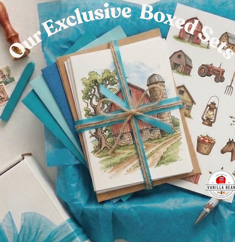 Aesthetic Snail Mail Kit | Watercolor Stationery Box | Letter Writing Gift Set | Pastel Note Cards & Envelopes 3