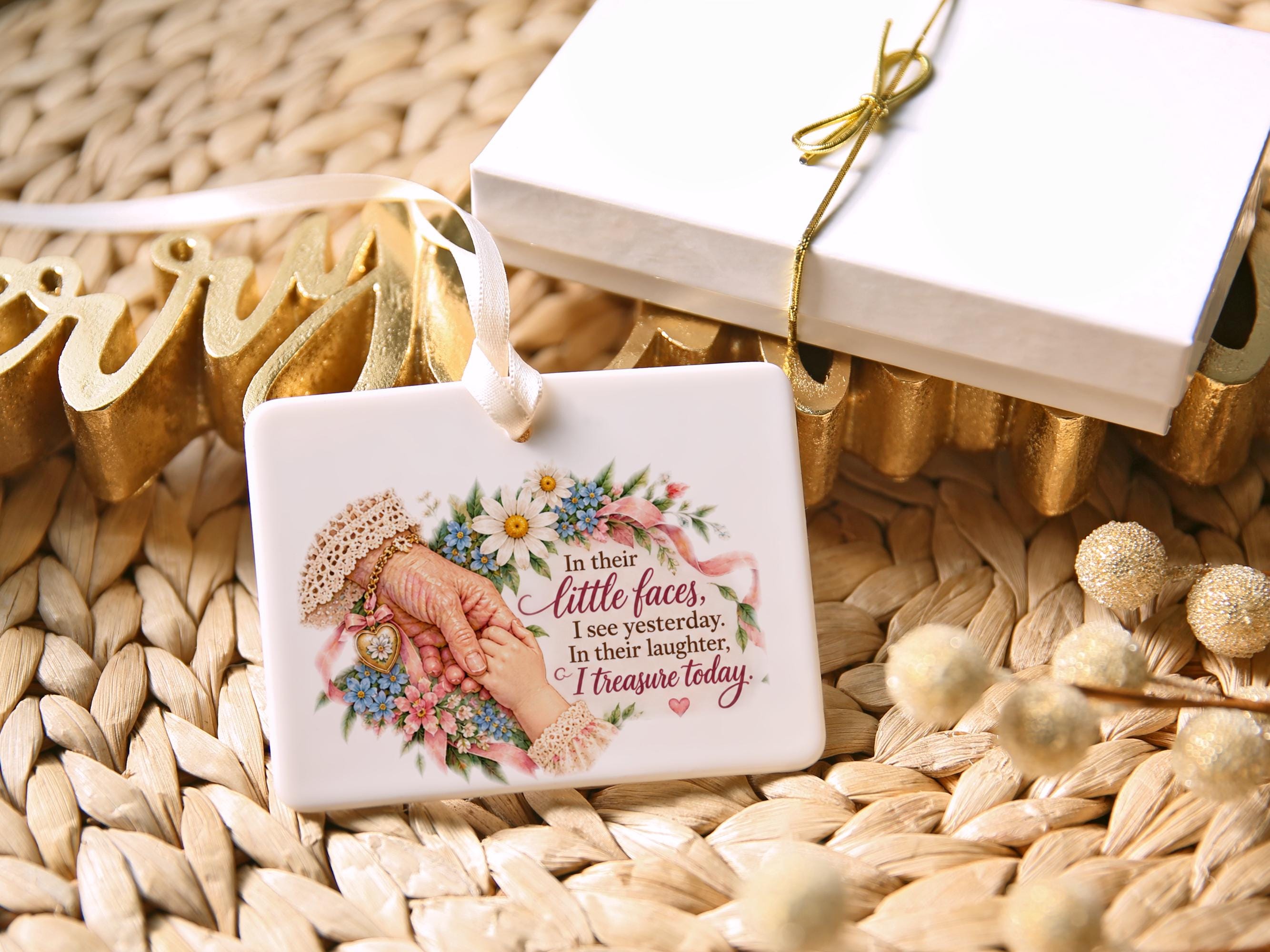 Grandmother Ceramic Christmas Ornament 3
