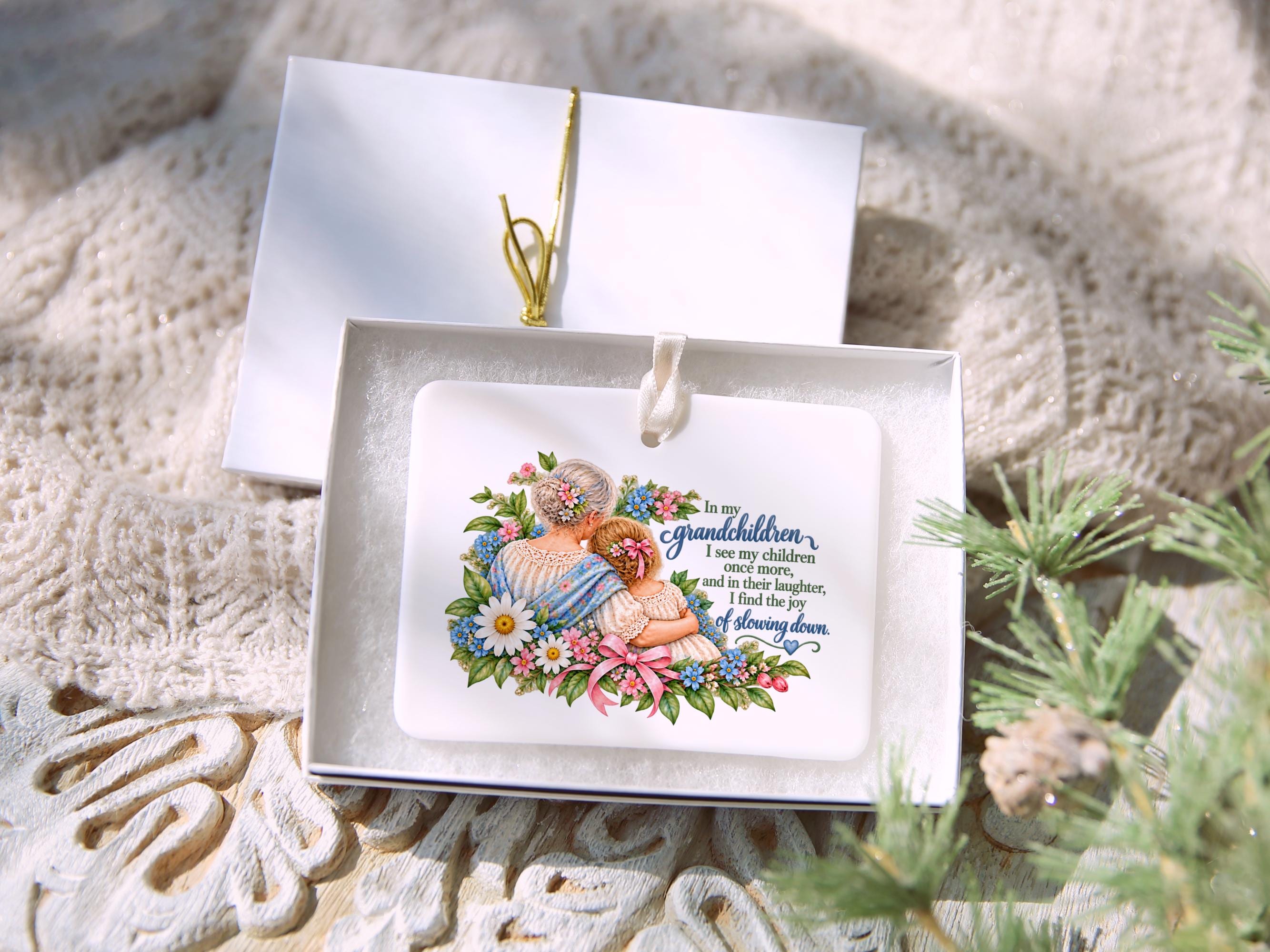 Grandma Ceramic Christmas Ornament