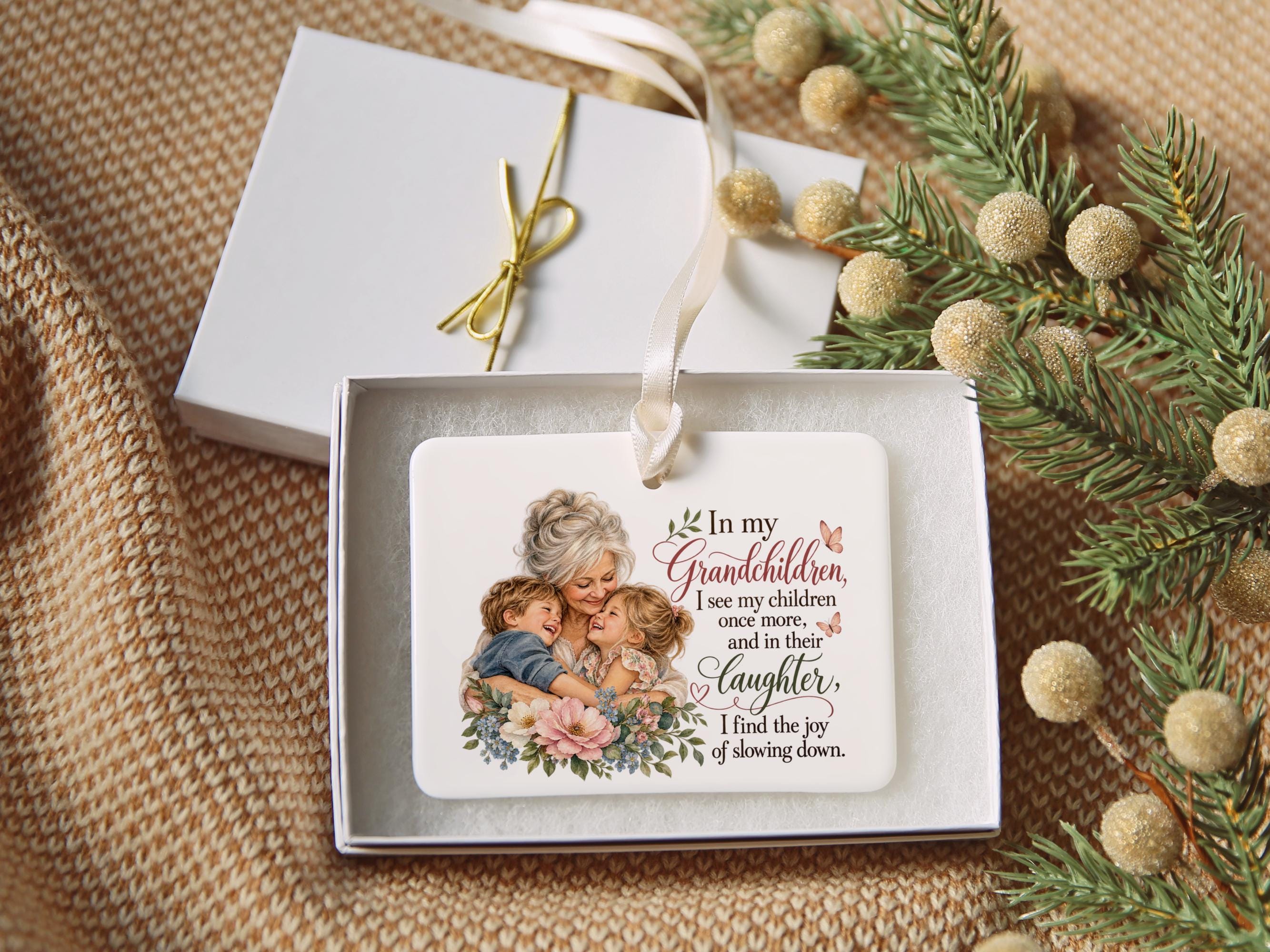 Grandma Ceramic Christmas Ornament 3