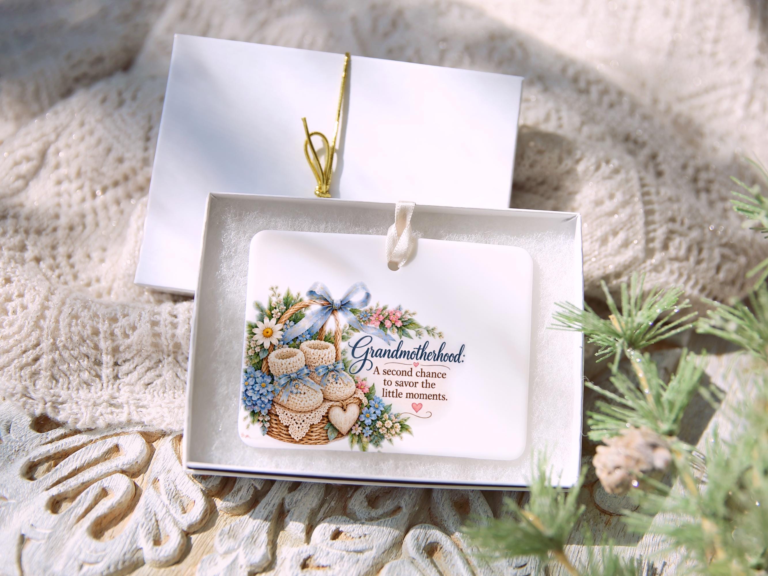 Grandmotherhood Ceramic Christmas Ornament