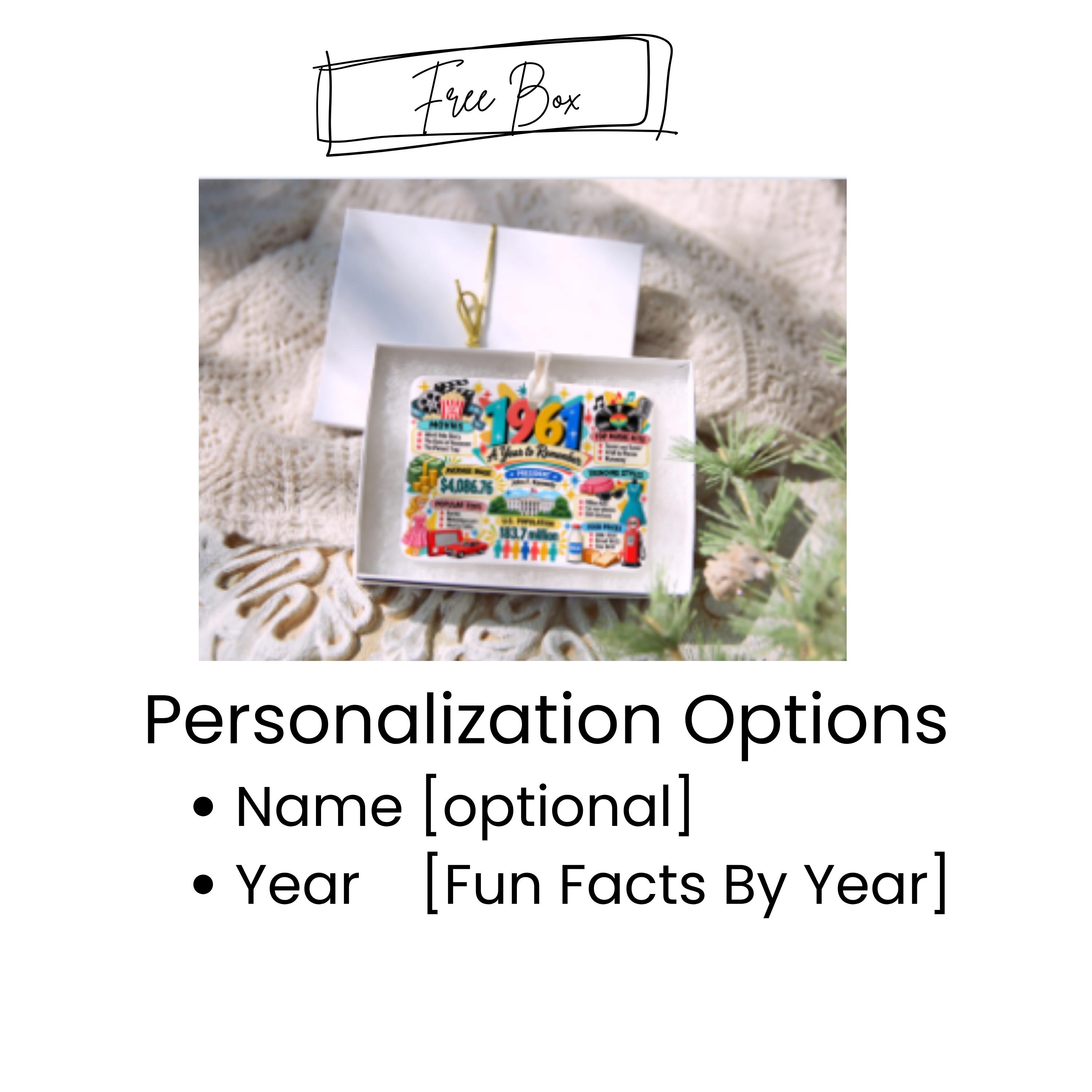 Year Born Keepsake Ceramic Christmas Ornament 3