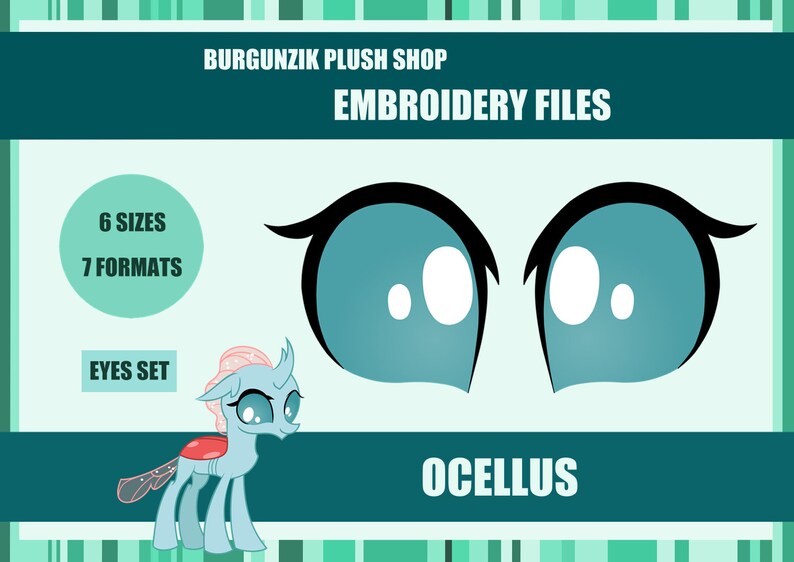 Embroidery Design Files Ocellus Eyes 7 formats Etsy