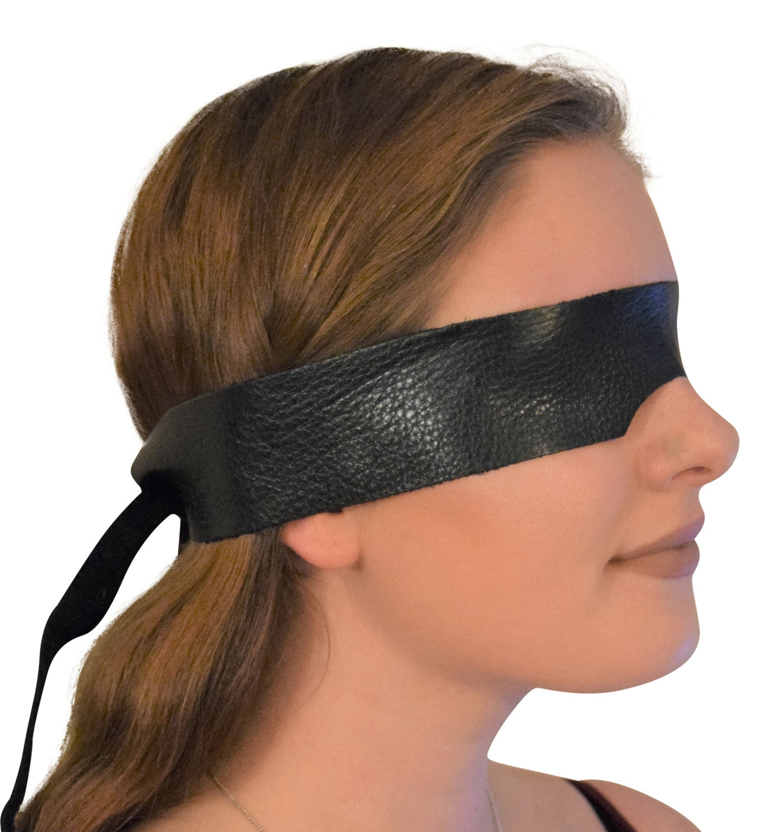 Genuine Calfskin Leather Blindfold Eye Mask Etsyde 