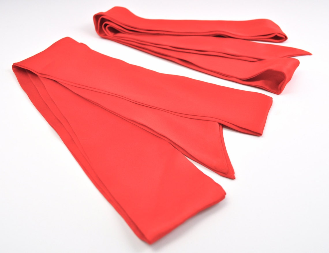 Silk Bondage Sash Set: Two 7 Foot Sashes, Luxurious 100% Pure Silk ...