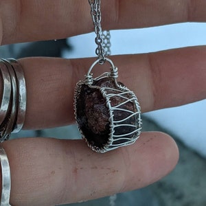Rough Garnet Necklace