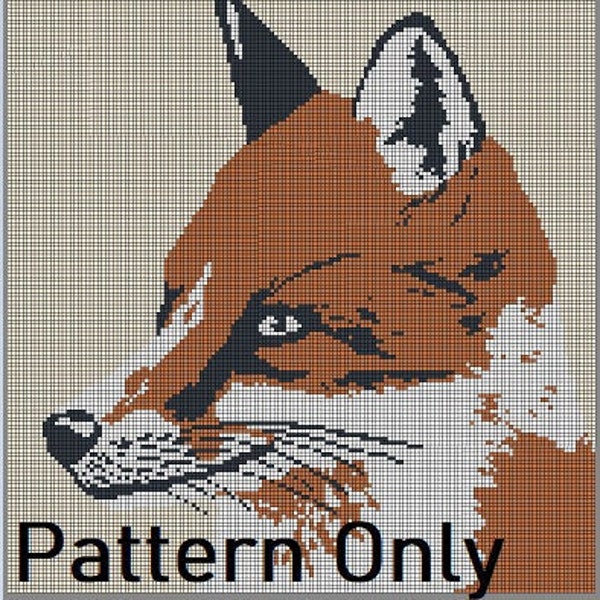 Fox Blanket Crochet *Pattern Only*