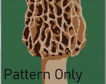 Morel Mushroom Crochet Blanket *Pattern Only*