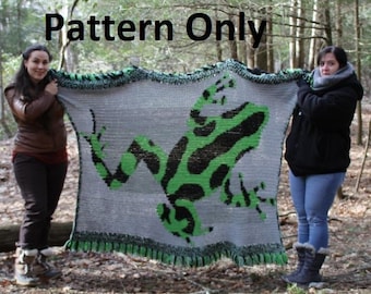 Dart Frog Blanket Crochet *Pattern Only*