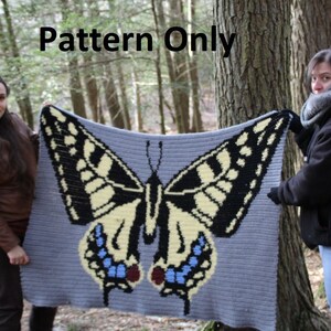 Swallowtail Throw *Crochet Pattern Only*