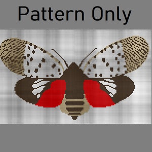 Spotted Lanternfly Crochet Blanket/Tapestry *Pattern Only*