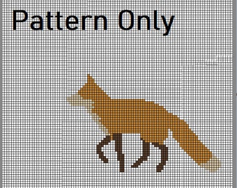 Baby Fox Face Pattern Graph With Single Crochet and Mini C2C Written ...