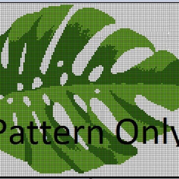 Monstera Tapestry Crochet *Pattern Only*
