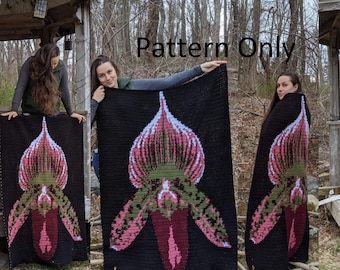 Orchid (Paphiopedilum) Crochet *Pattern Only*