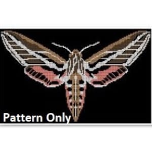 Hawkmoth (Hyles lineata) Crochet Tapestry *Pattern Only*
