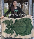 Leaf Bug Crochet Throw*Pattern Only* (Phyllium)