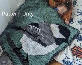 Chickadee baby blanket/ tapestry crochet *Pattern Only*