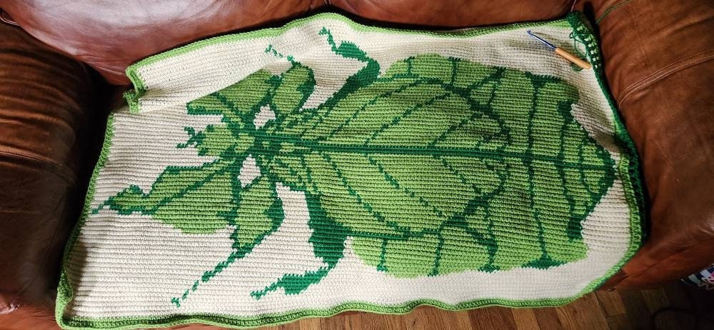 Insect Pattern Throw Leaf Bug Crochet Throw*pattern Only* (phyllium) - Etsy UK