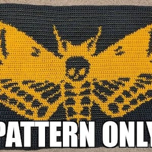 Deaths Head Moth Crochet **Pattern Only**