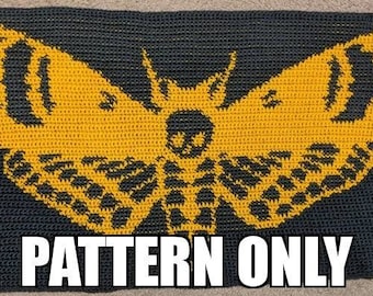 Deaths Head Moth Crochet **Pattern Only**