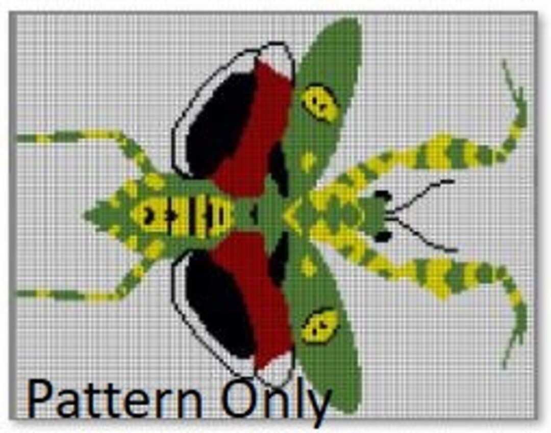 Jeweled Flower Mantis Tapestry Crochet Pattern Only - Etsy España
