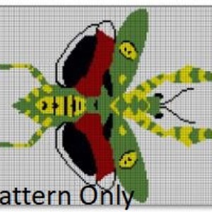 Jeweled Flower Mantis Tapestry Crochet *Pattern Only*