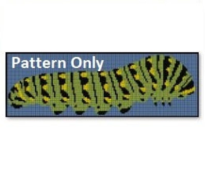 Caterpillar (Swallowtail) Tapestry Crochet *Pattern Only* image 1