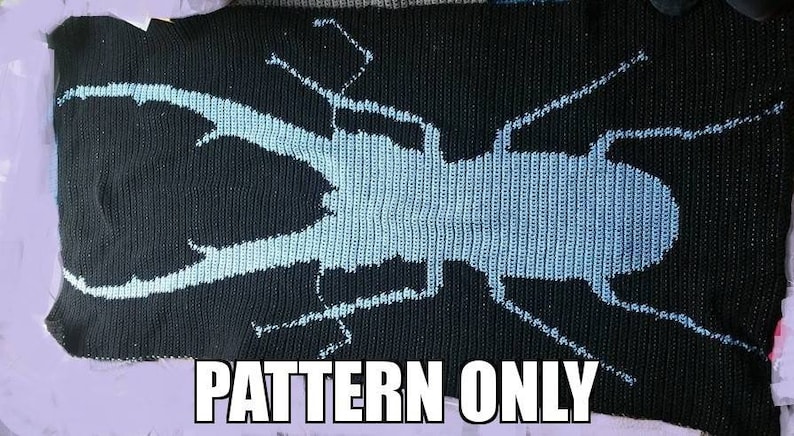 Stag Beetle Crochet Pattern Only Blanket image 3