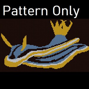 Striped Pajama Nudibranch Crochet Blanket *Pattern Only*