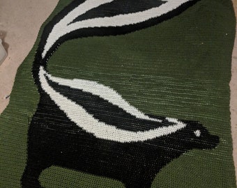 Skunk Crochet Blanket *Pattern Only*