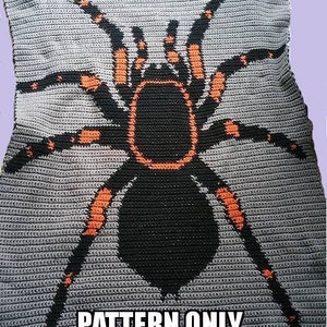 Tarantula Crochet **Pattern Only** Blanket