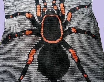 Tarantula Crochet **Pattern Only** Blanket