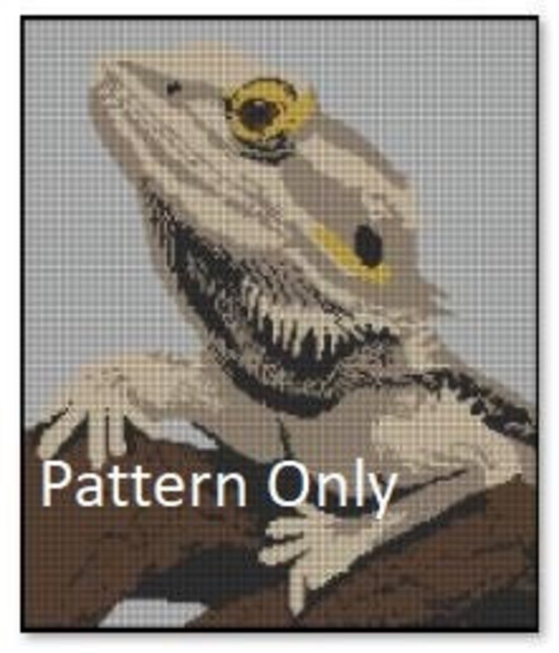 Bearded Dragon Blanket Crochet *Pattern Only* image 1