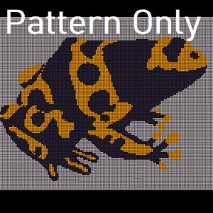 Yellow Banded Dart Frog Crochet *Pattern Only*